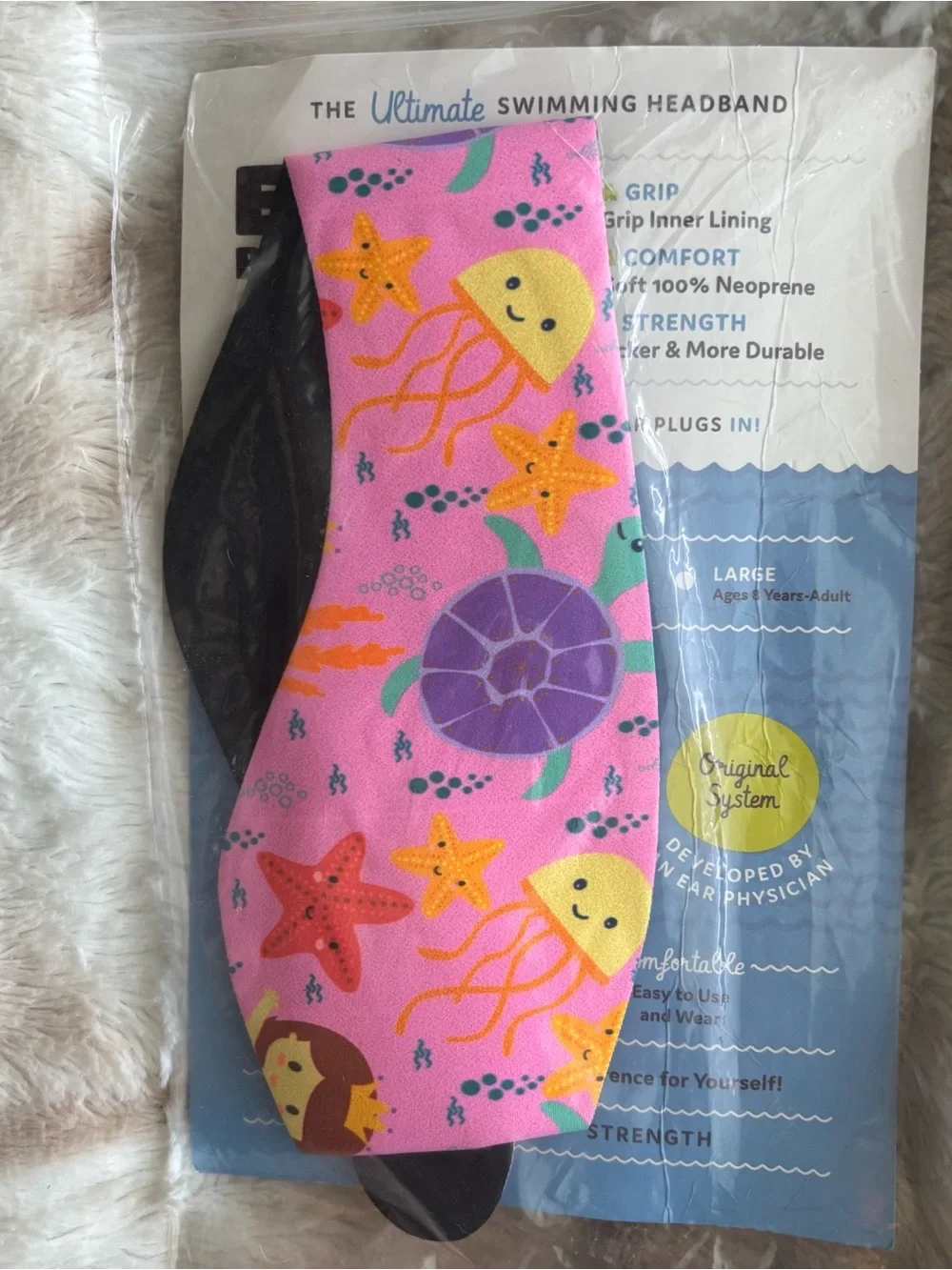 Ear Band-It Ultra Swimming Headband for Kids Ages 8-Adult